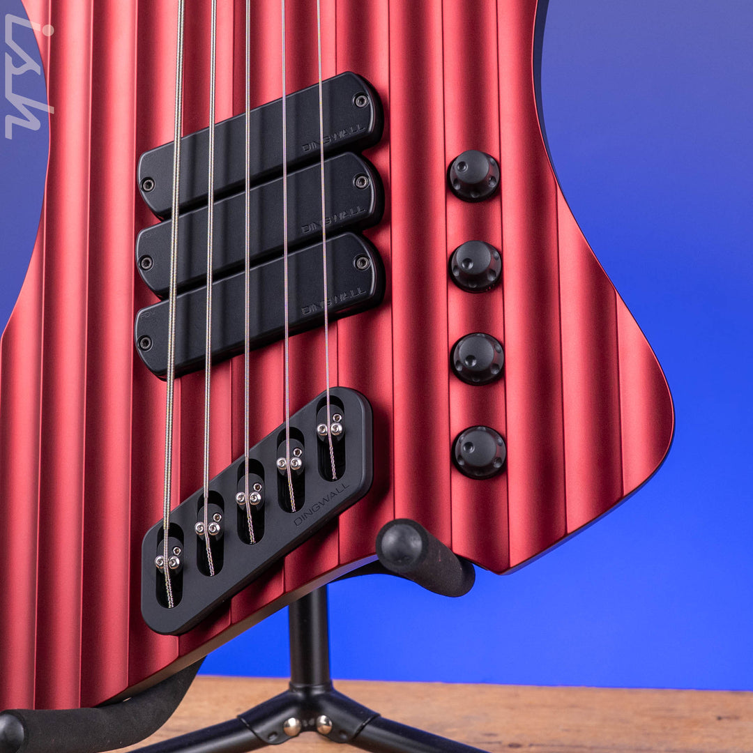 Dingwall Rob van der Loo Signature D-Roc Custom 5-String Bass Matte Candy Pearl Wild Cherry