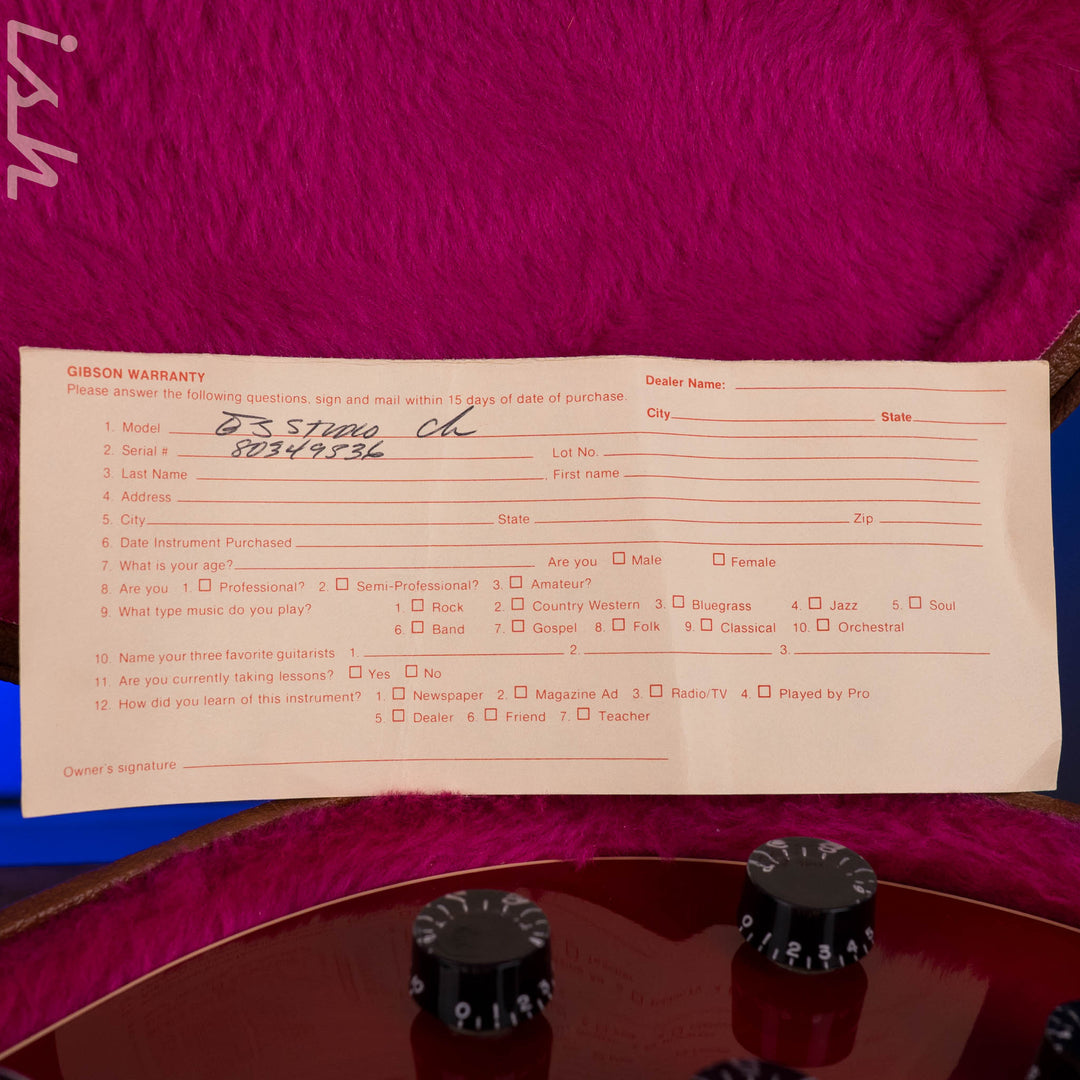 1989 Gibson ES-335 Studio Cherry