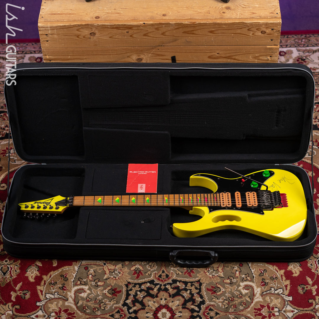 1990 Ibanez JEM 777 Steve Vai Signature Desert Yellow *Signed*
