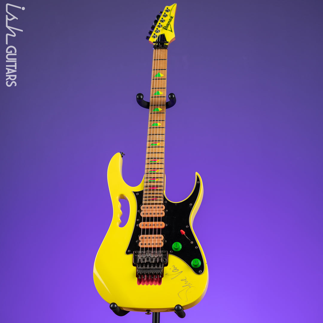 1990 Ibanez JEM 777 Steve Vai Signature Desert Yellow *Signed