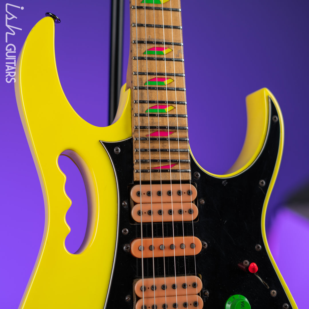 1990 Ibanez JEM 777 Steve Vai Signature Desert Yellow *Signed*
