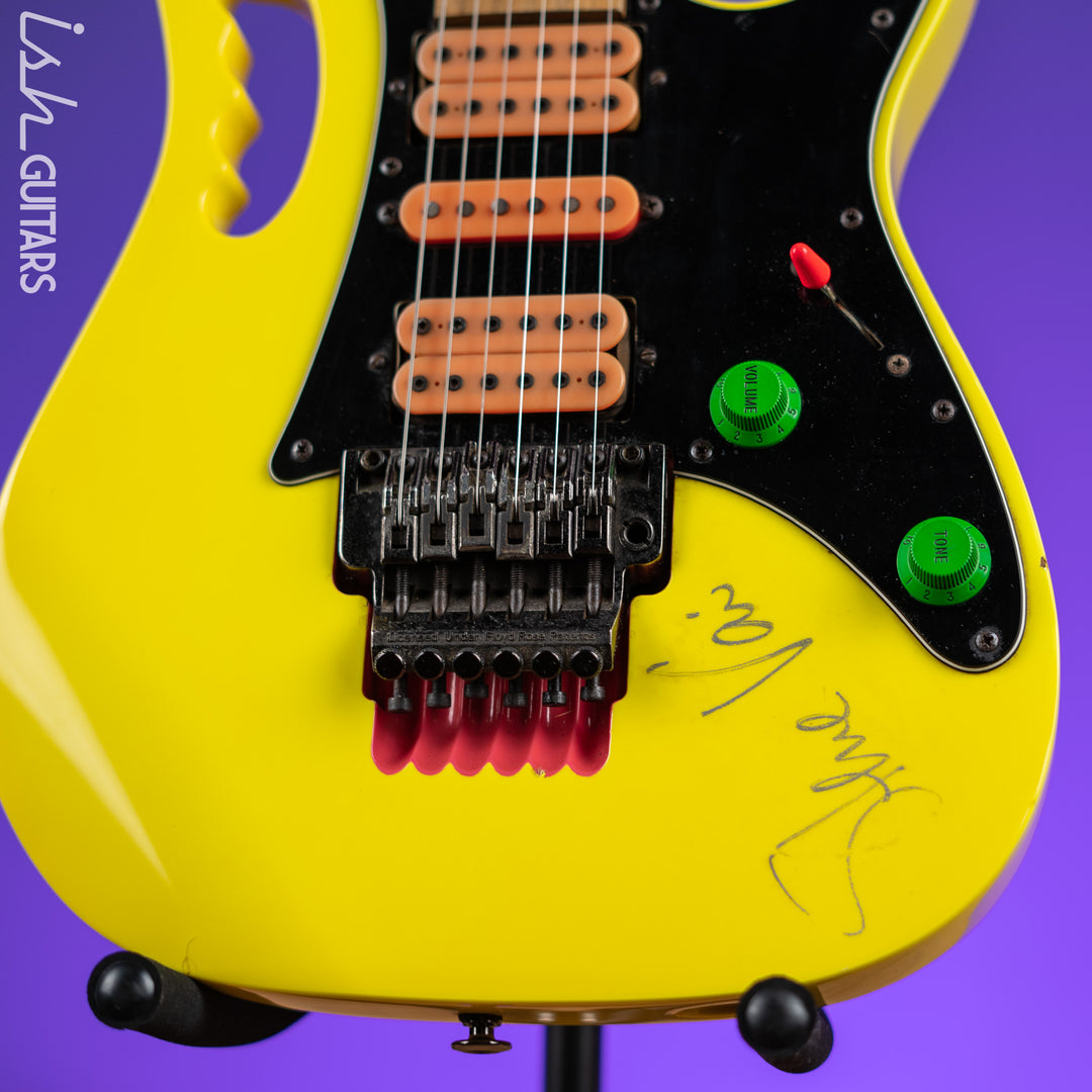 1990 Ibanez JEM 777 Steve Vai Signature Desert Yellow *Signed*