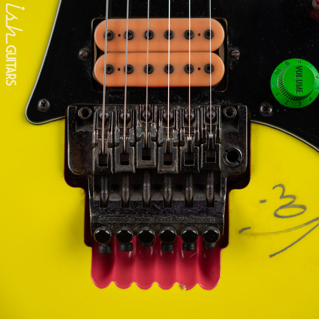 1990 Ibanez JEM 777 Steve Vai Signature Desert Yellow *Signed*