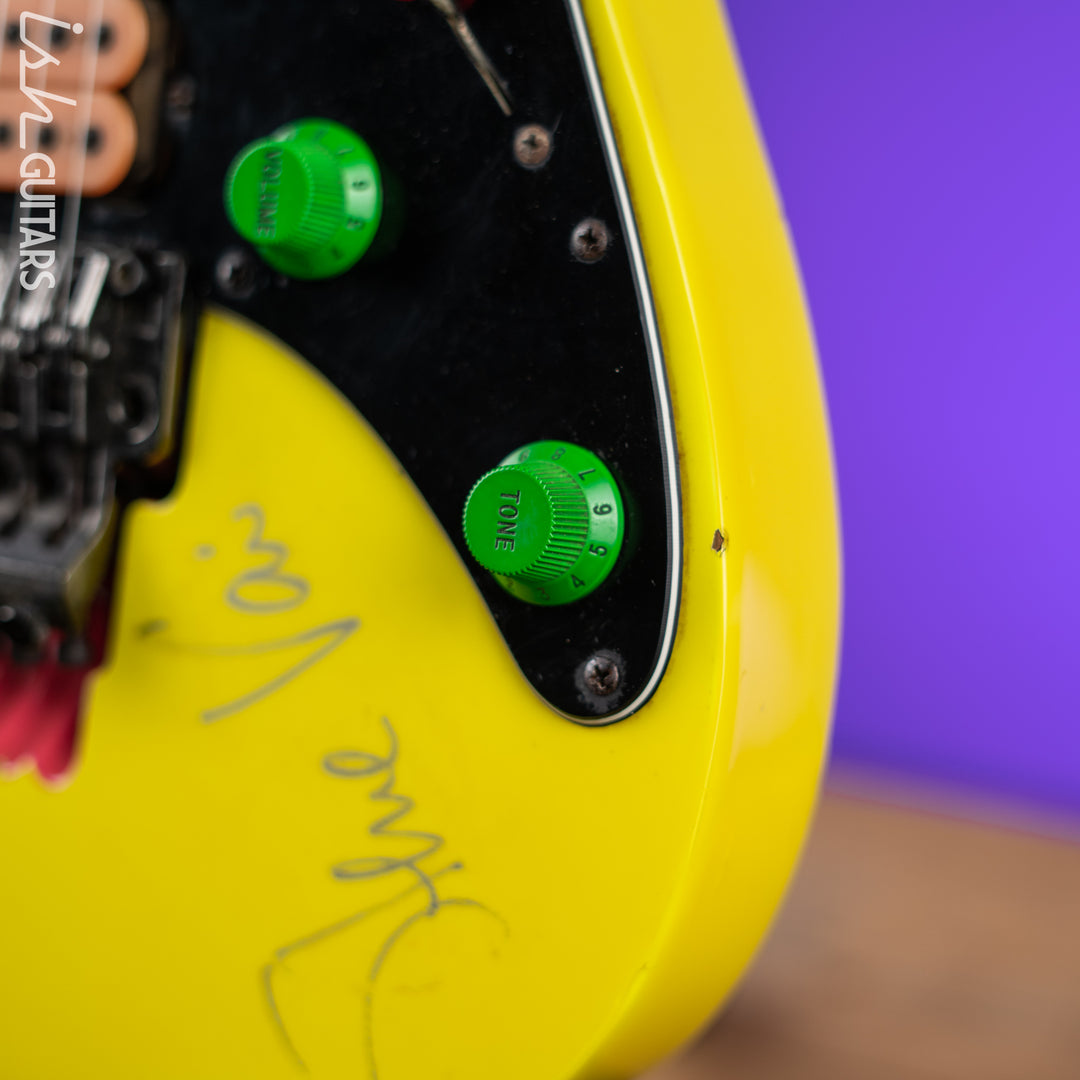 1990 Ibanez JEM 777 Steve Vai Signature Desert Yellow *Signed*