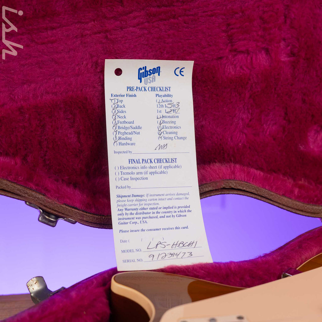 1999 Gibson Les Paul Standard Honey Burst