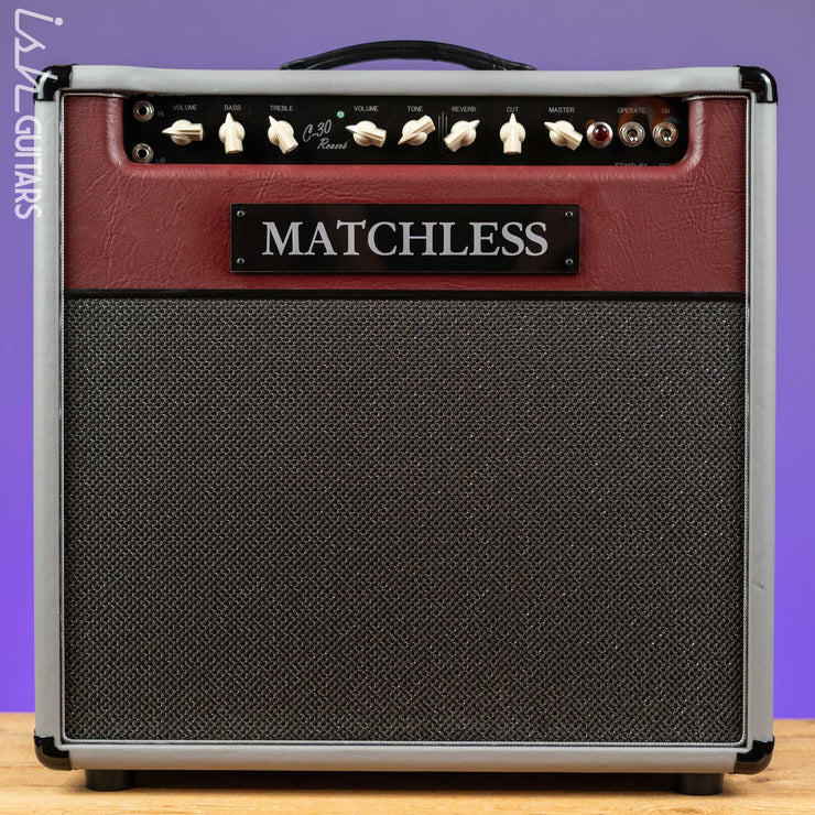 Matchless SC-30 Reverb Guitar Amp Dark Grey/ Dark Burgundy/ Silver Demo
