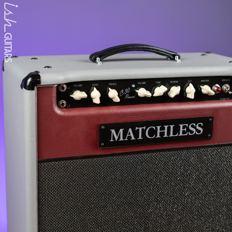 Matchless SC-30 Reverb Guitar Amp Dark Grey/ Dark Burgundy/ Silver Demo