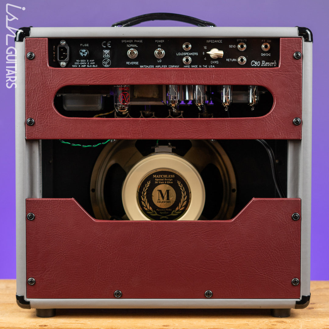 Matchless SC-30 Reverb Guitar Amp Dark Grey/ Dark Burgundy/ Silver Demo