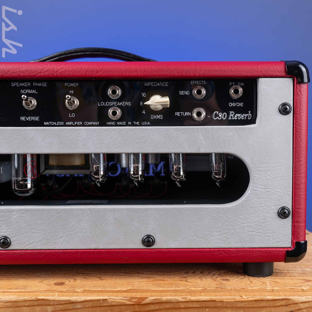 Matchless HC-30 Reverb Custom Tolex Red/Grey/Silver