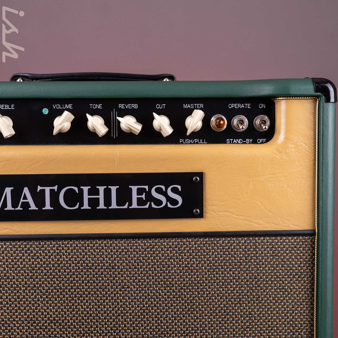 Matchless SC-30 Reverb 112 Combo Custom Tolex Green &amp; Gold Demo