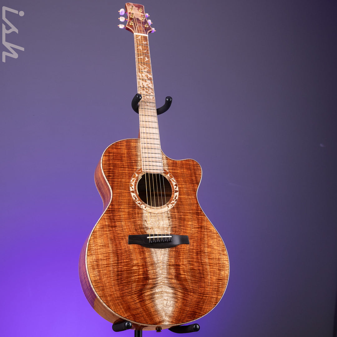 PRS Private Stock Angelus Koa Curly Maple Acoustic-Electric Guitar