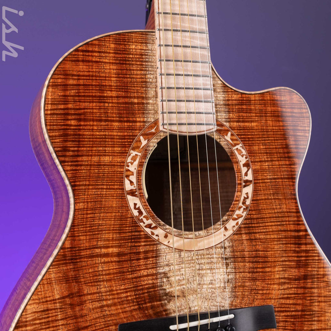 PRS Private Stock Angelus Koa Curly Maple Acoustic-Electric Guitar