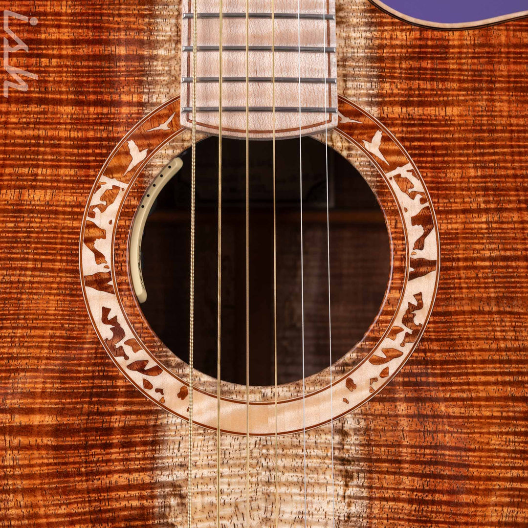 PRS Private Stock Angelus Koa Curly Maple Acoustic-Electric Guitar