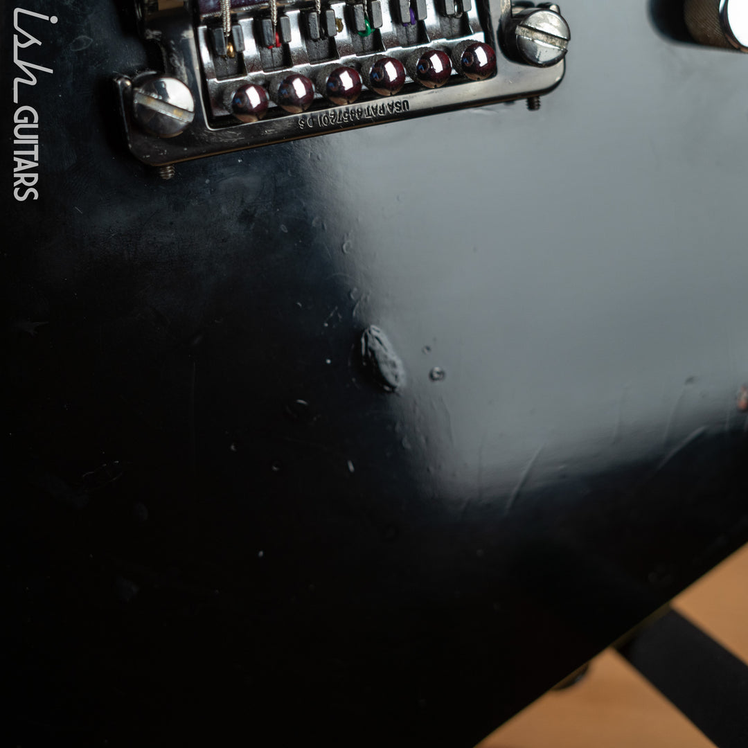 1986 Ibanez DT-500 Black - Signed &amp; Owned/Stage Played by Karl Logan (Manowar)