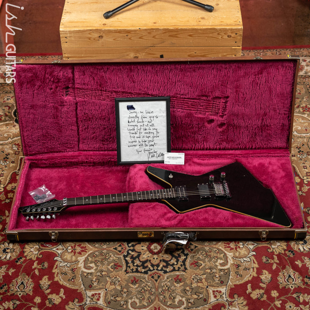 1986 Ibanez DT-500 Black - Signed &amp; Owned/Stage Played by Karl Logan (Manowar)
