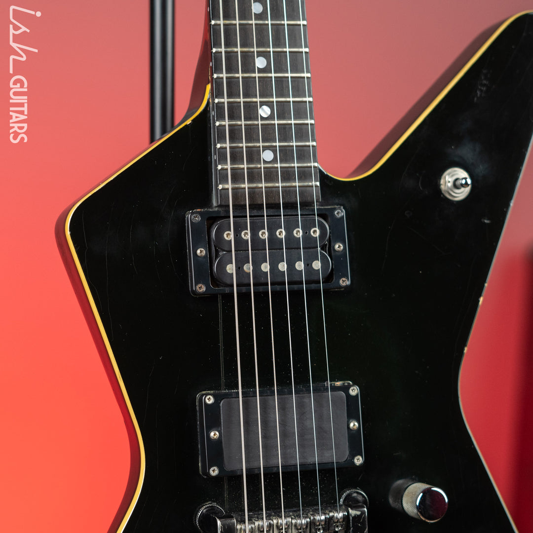 1986 Ibanez DT-500 Black - Signed &amp; Owned/Stage Played by Karl Logan (Manowar)