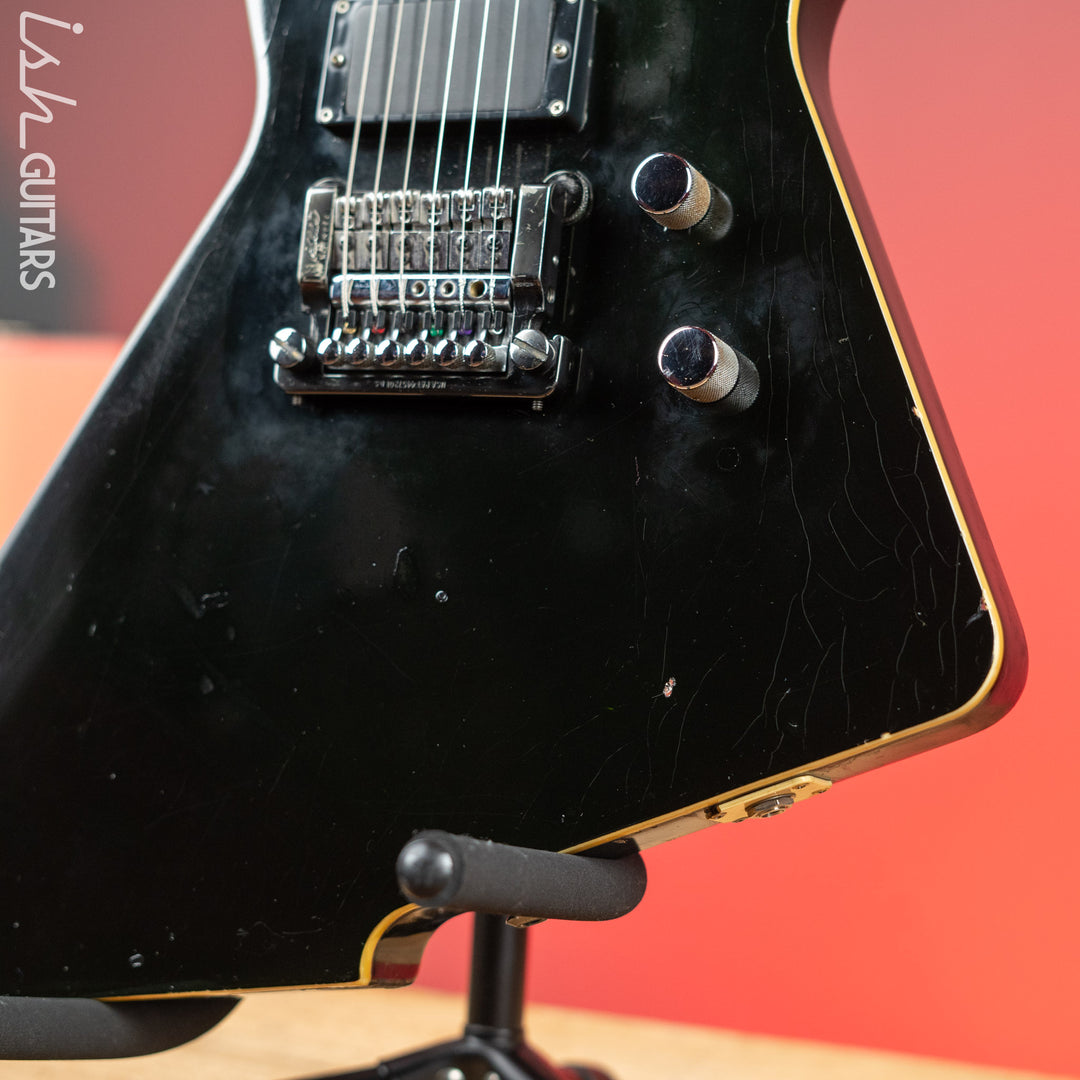 1986 Ibanez DT-500 Black - Signed &amp; Owned/Stage Played by Karl Logan (Manowar)