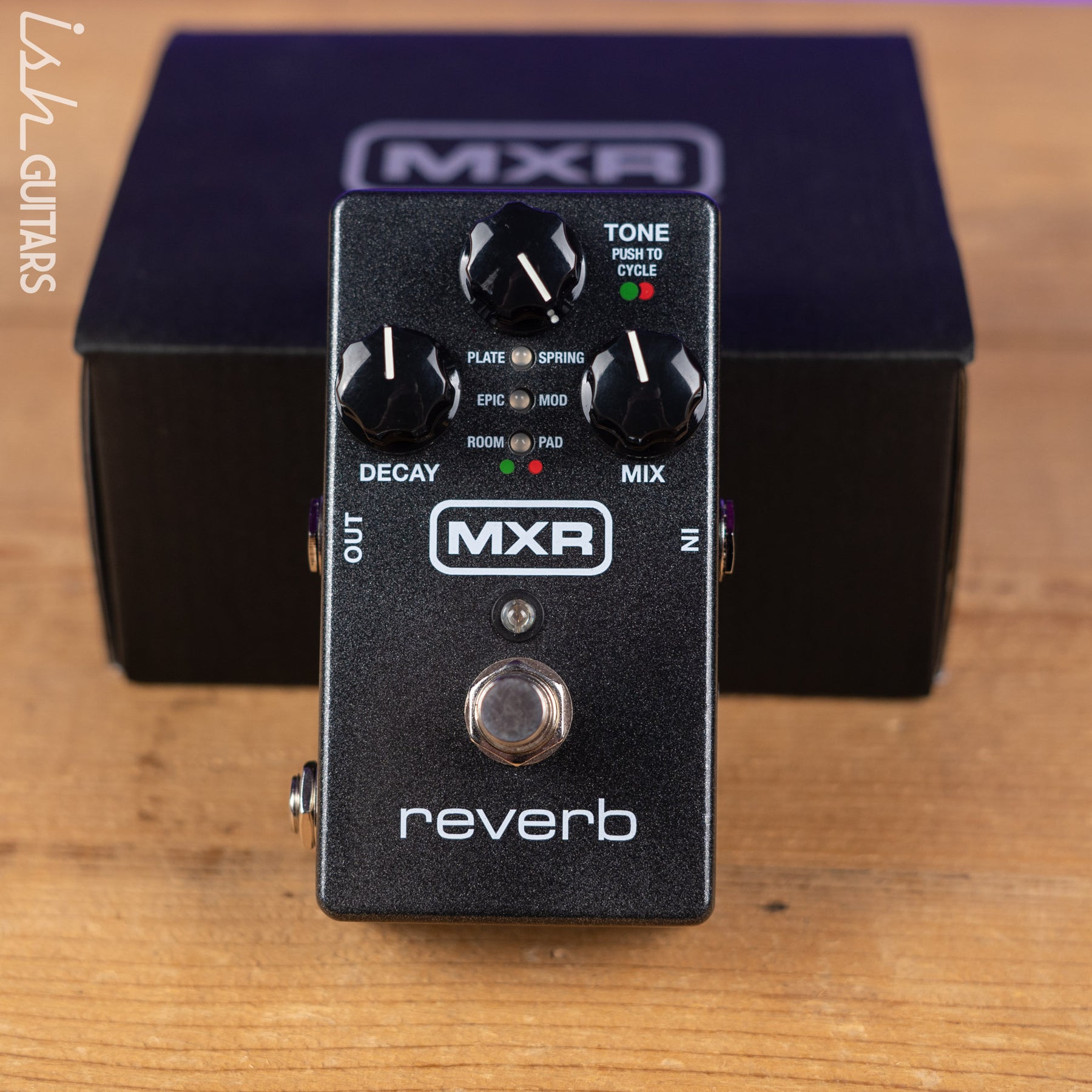 mxr reverb pedal MXR M300 Reverb Pedal Black – Ish Guitars