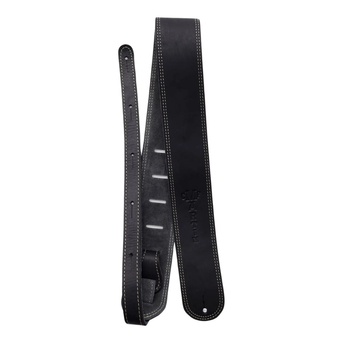 Martin Ball Glove Leather Guitar Strap Black