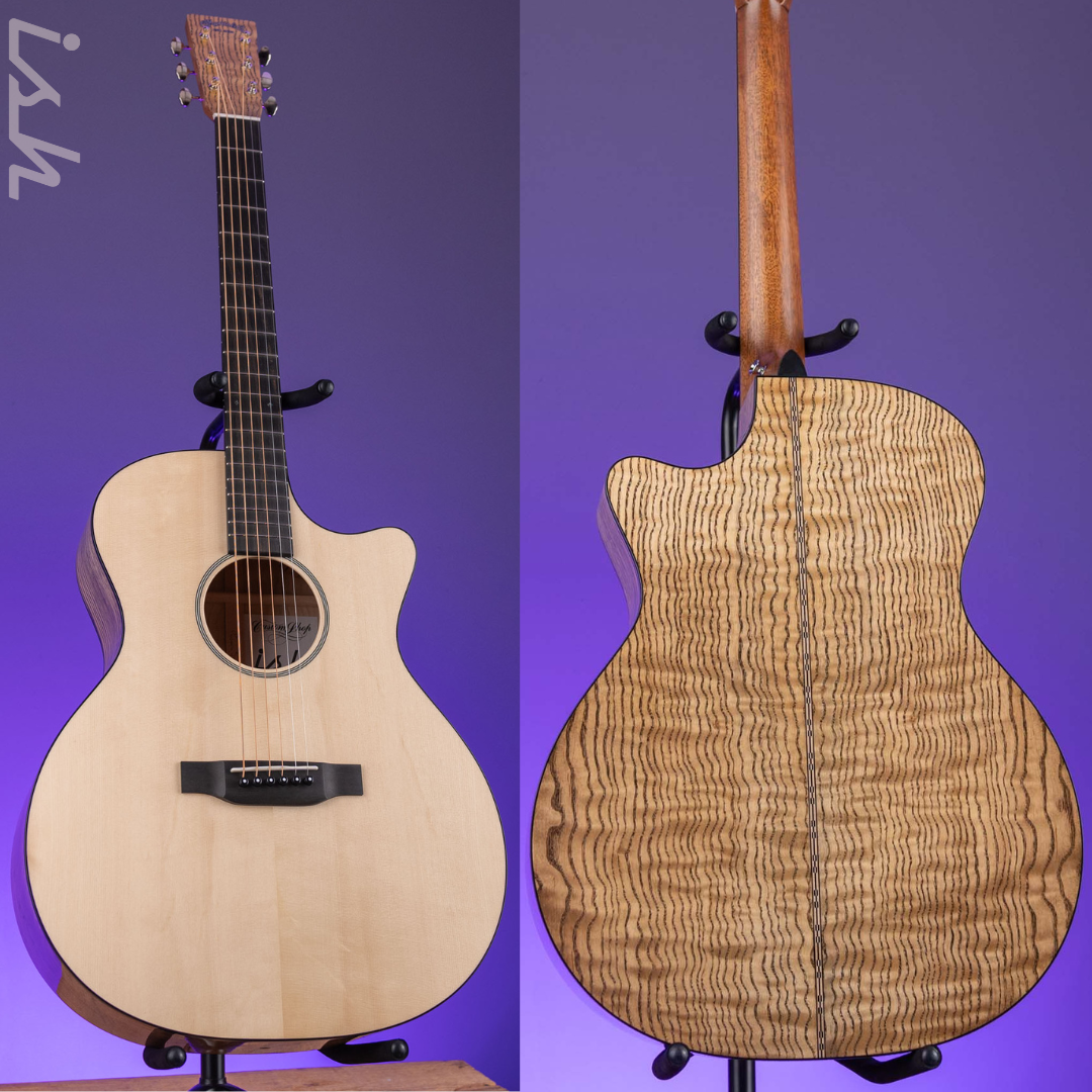 Martin Custom Shop GP-28 Style Quilted Tamo Ash Back/Sides &amp; Italian Alpine Spruce Top - Blemished
