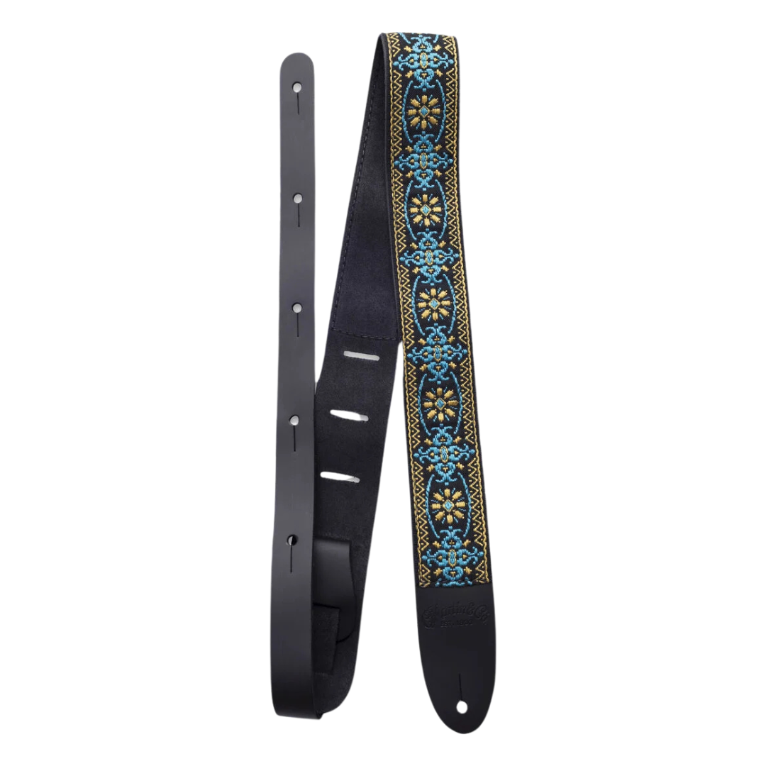 Martin Retro Jacquard Yellow Vintage Woven Guitar Strap