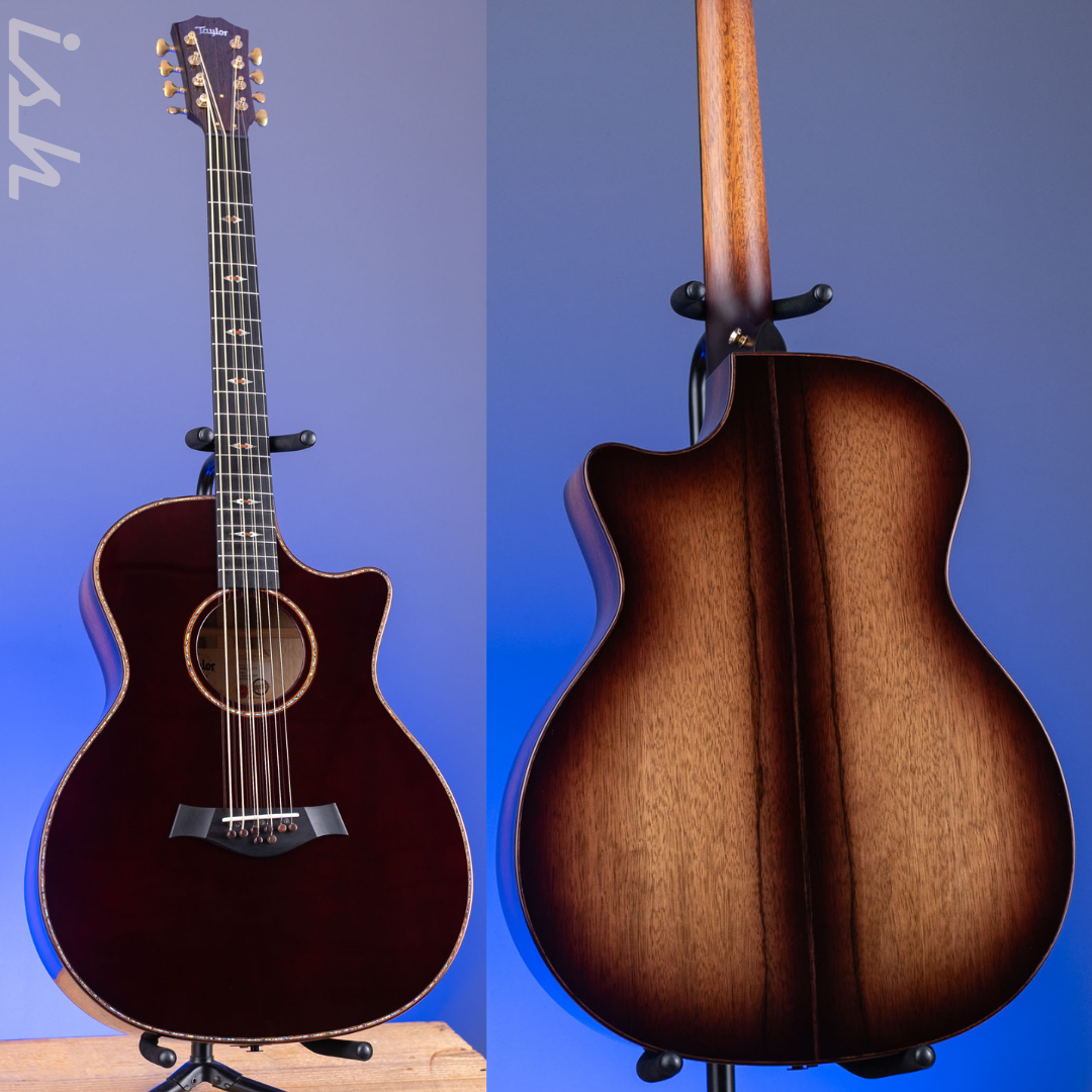 Taylor Custom Grand Auditorium C14ce-B4023 Baritone-8 Chocolate Burgundy Catch 