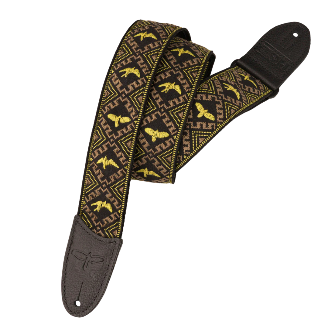 PRS Jacquard Hootenanny Yellow Birds Strap