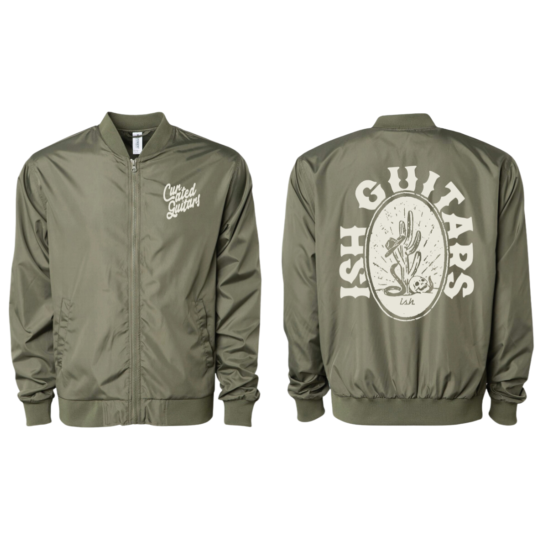 Ish Cactus Lightweight Bomber Jacket