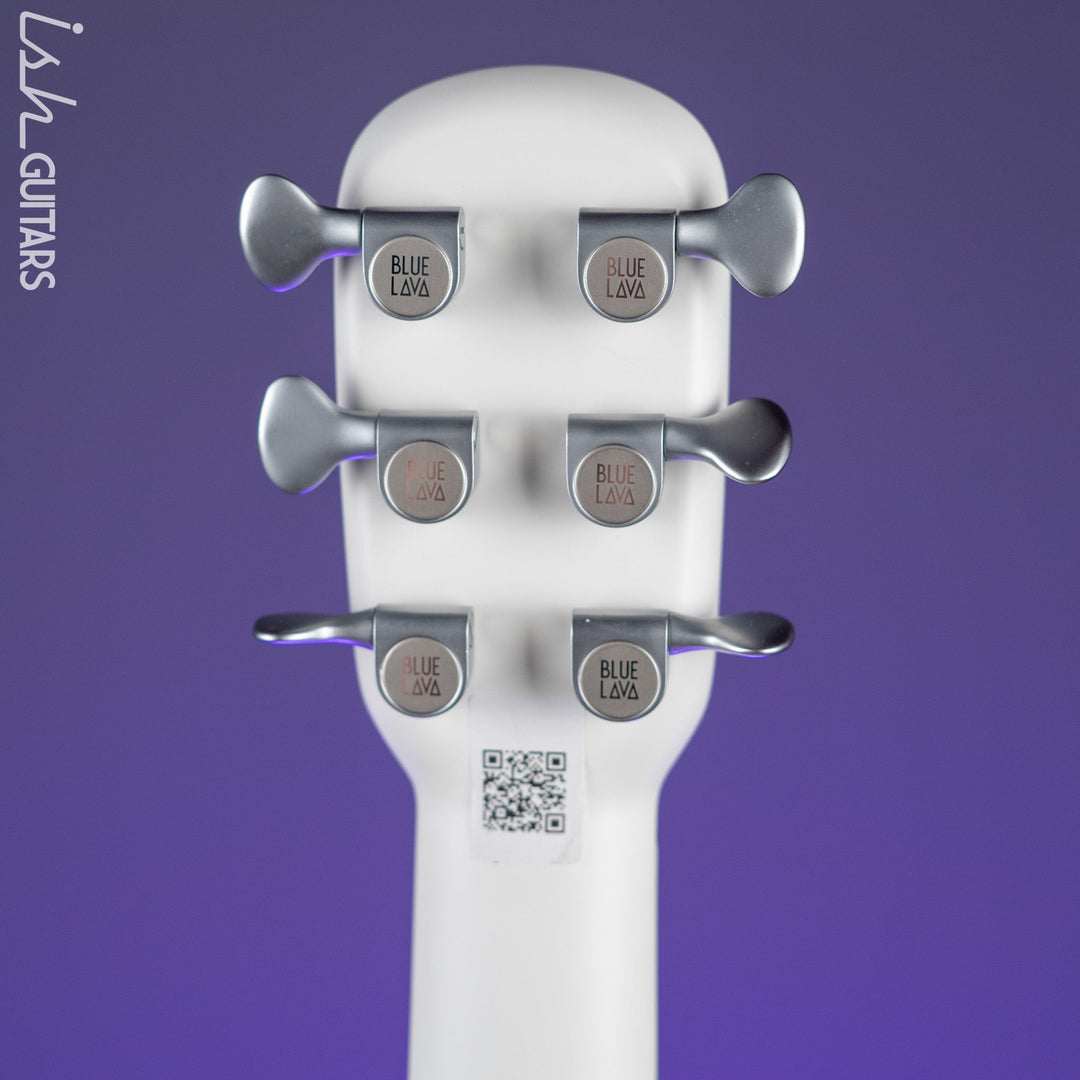 Lava Music Blue Lava Touch Smart Acoustic Guitar Sail White w/ Lite Bag Demo