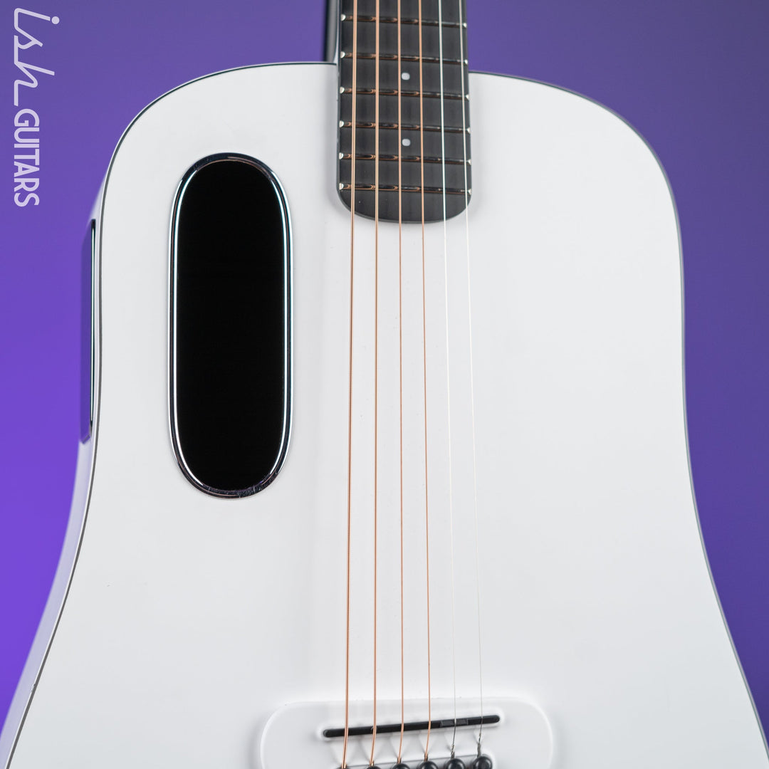 Lava Music Blue Lava Touch Smart Acoustic Guitar Sail White w/ Lite Bag Demo