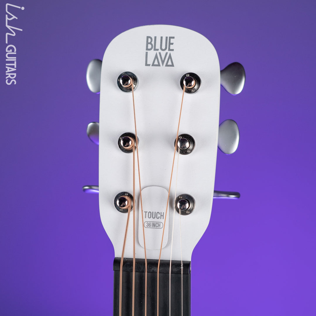 Lava Music Blue Lava Touch Smart Acoustic Guitar Sail White w/ Lite Bag Demo