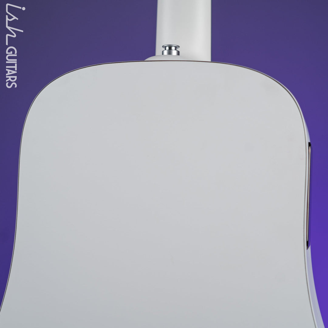 Lava Music Blue Lava Touch Smart Acoustic Guitar Sail White w/ Lite Bag Demo