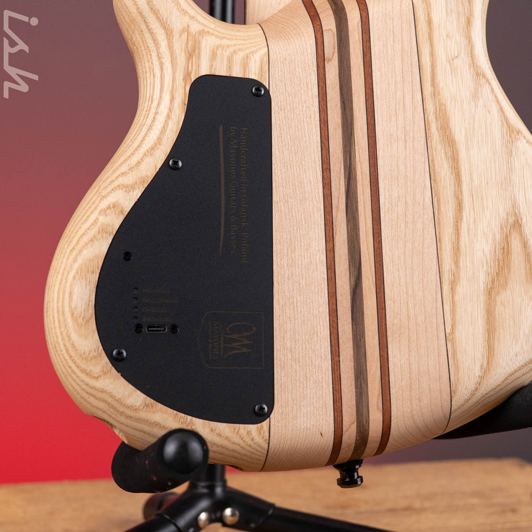 Mayones Cali 5 Mini Bass Buckeye Burl Wenge Fretboard Custom Color