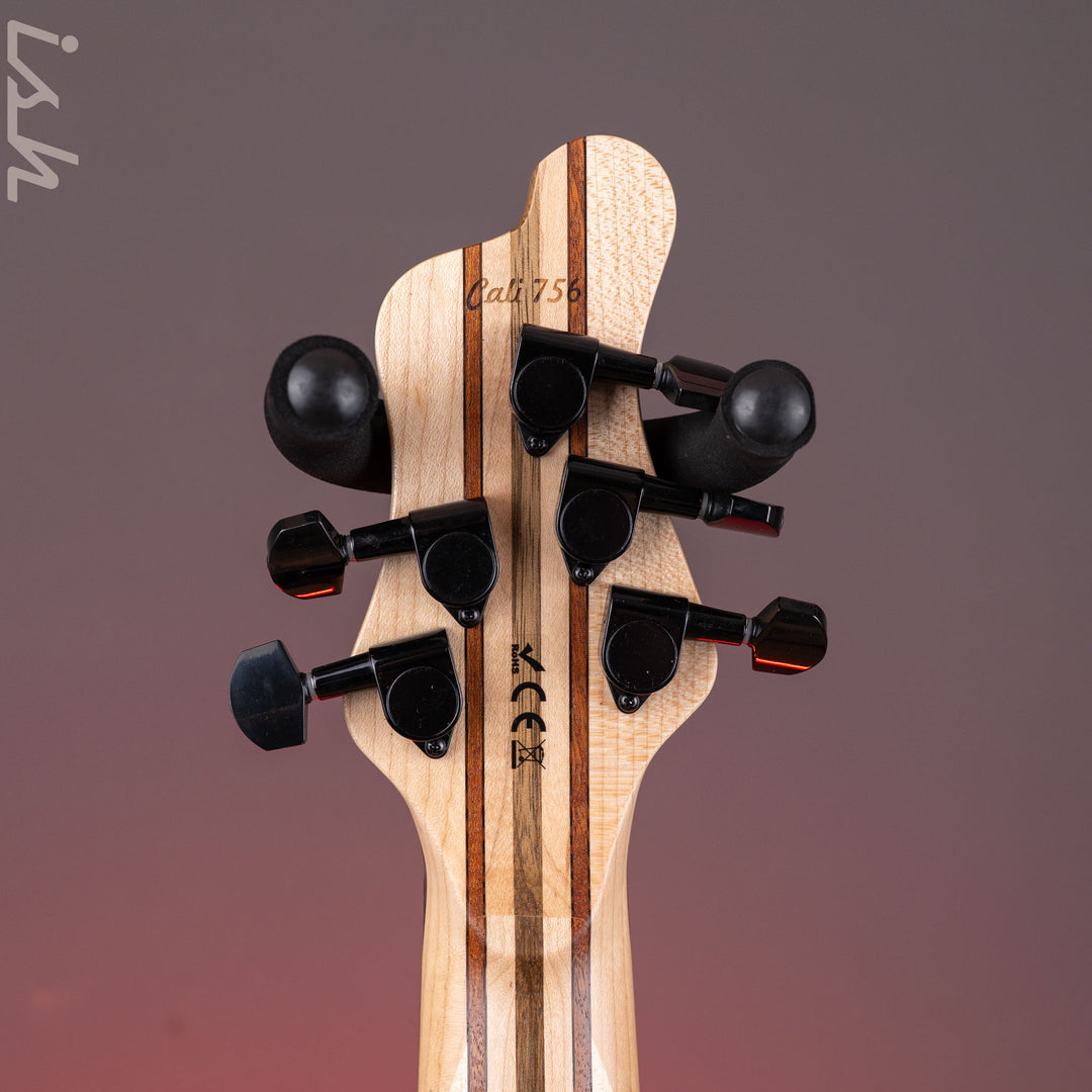 Mayones Cali 5 Mini Bass Buckeye Burl Wenge Fretboard Custom Color
