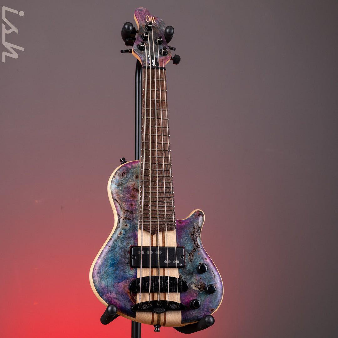 Mayones Cali 5 Mini Bass Buckeye Burl Wenge Fretboard Custom Color