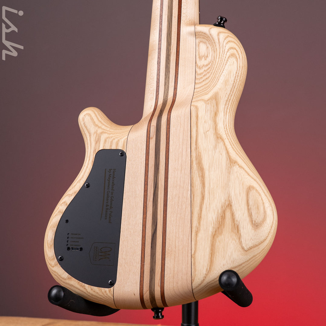 Mayones Cali 5 Mini Bass Buckeye Burl Wenge Fretboard Custom Color