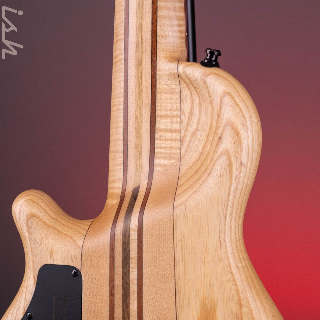 Mayones Cali 5 Mini Bass Spalted Maple Purpleheart Fretboard Custom Color