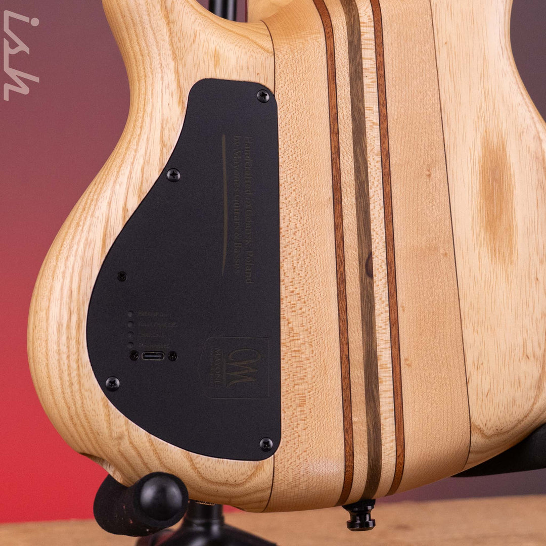 Mayones Cali 5 Mini Bass Spalted Maple Purpleheart Fretboard Custom Color