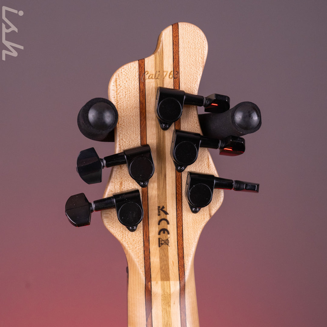 Mayones Cali 5 Mini Bass Spalted Maple Purpleheart Fretboard Custom Color