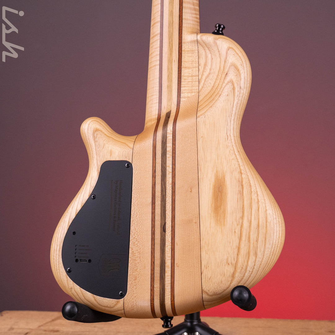 Mayones Cali 5 Mini Bass Spalted Maple Purpleheart Fretboard Custom Color