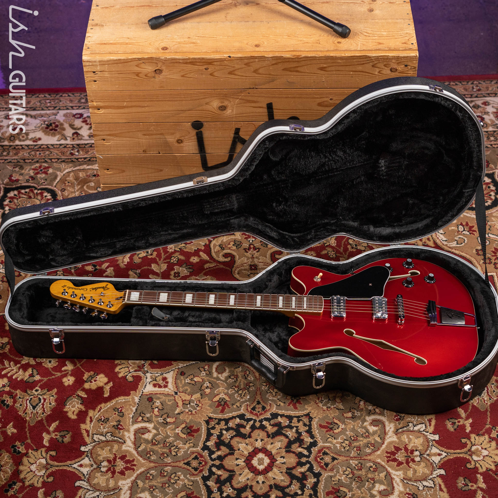 2014 Fender Modern Player Coronado II Candy Apple Red – Ish Guitars