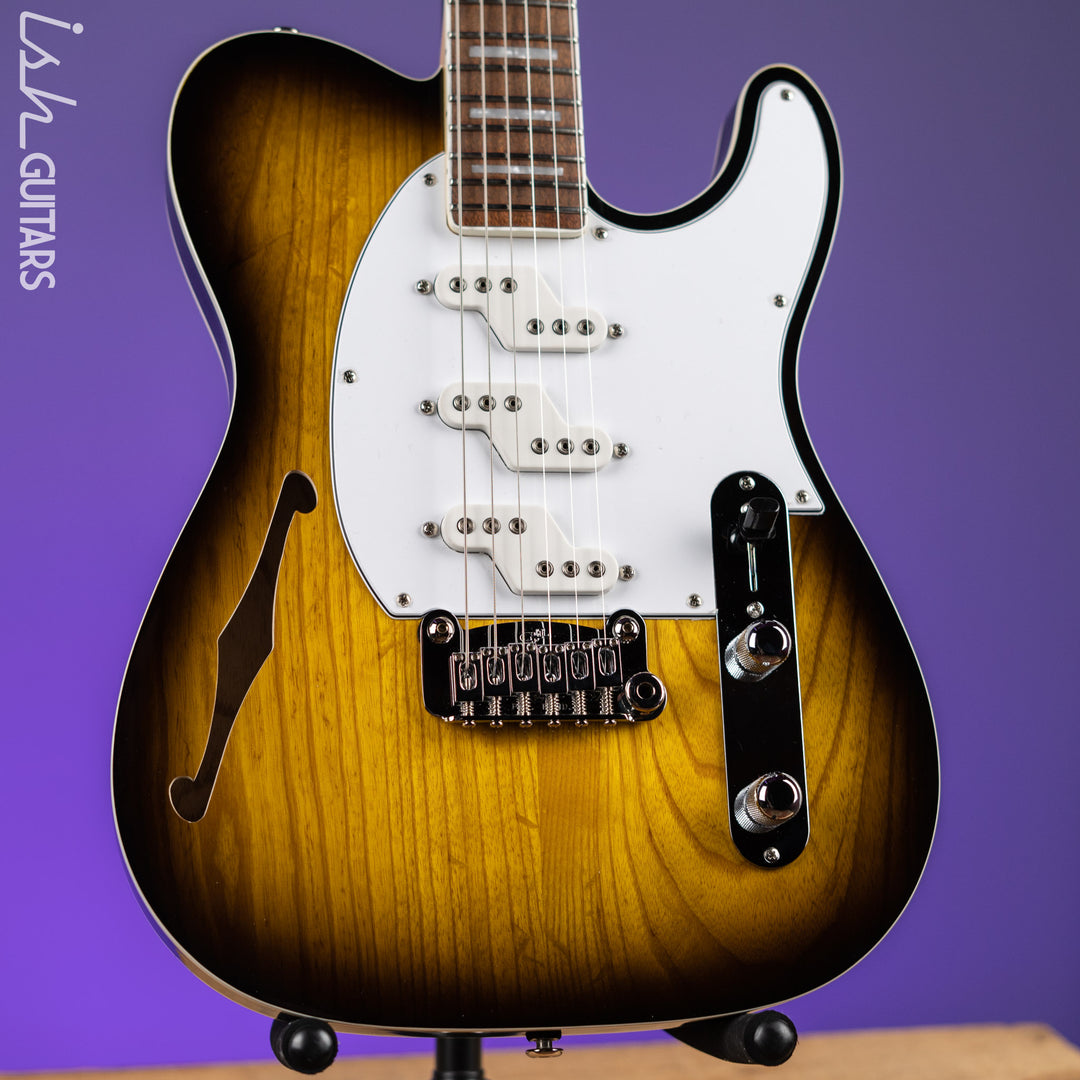 2018 G&amp;L ASAT Z-3 Semi-Hollow 2-Tone Sunburst