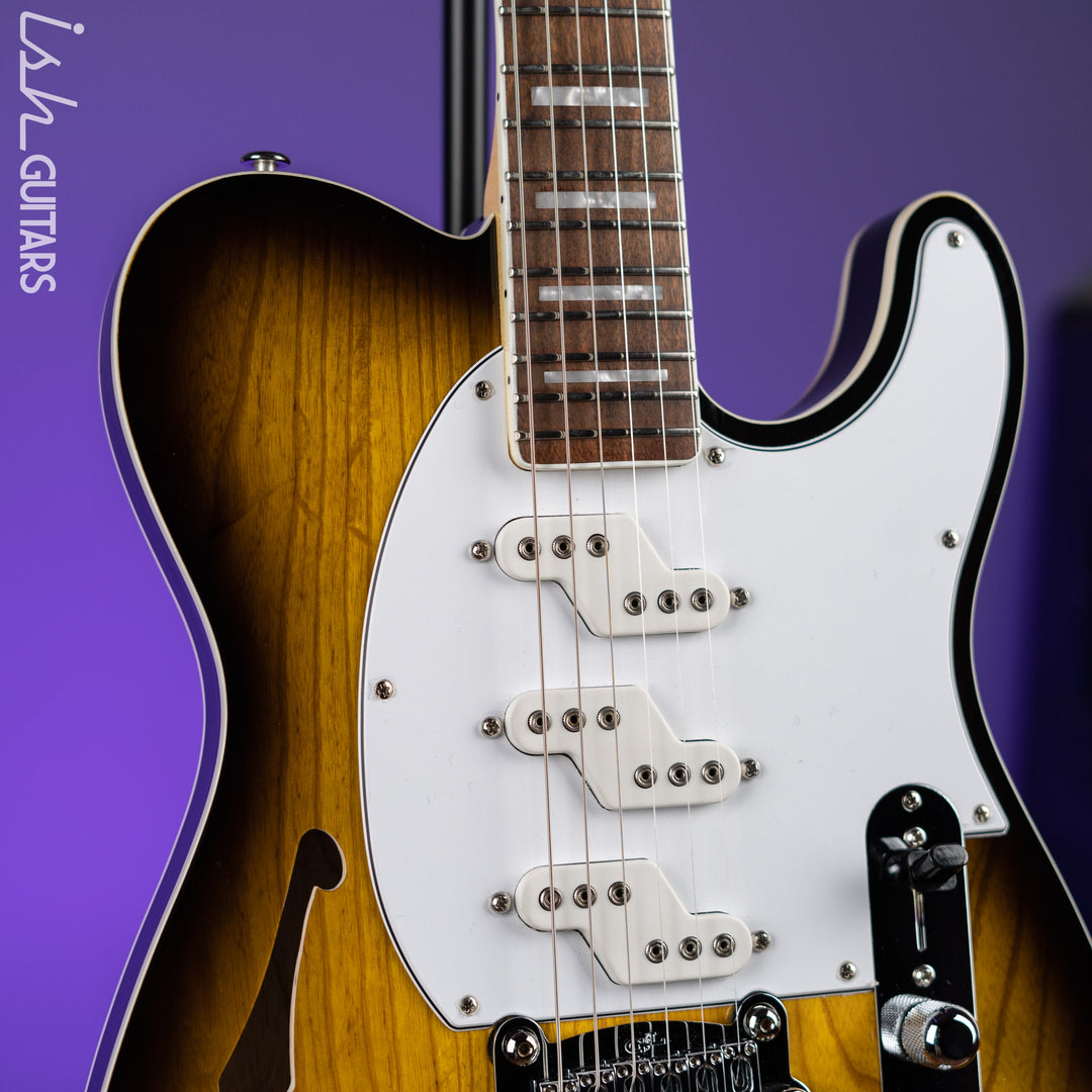 2018 G&amp;L ASAT Z-3 Semi-Hollow 2-Tone Sunburst