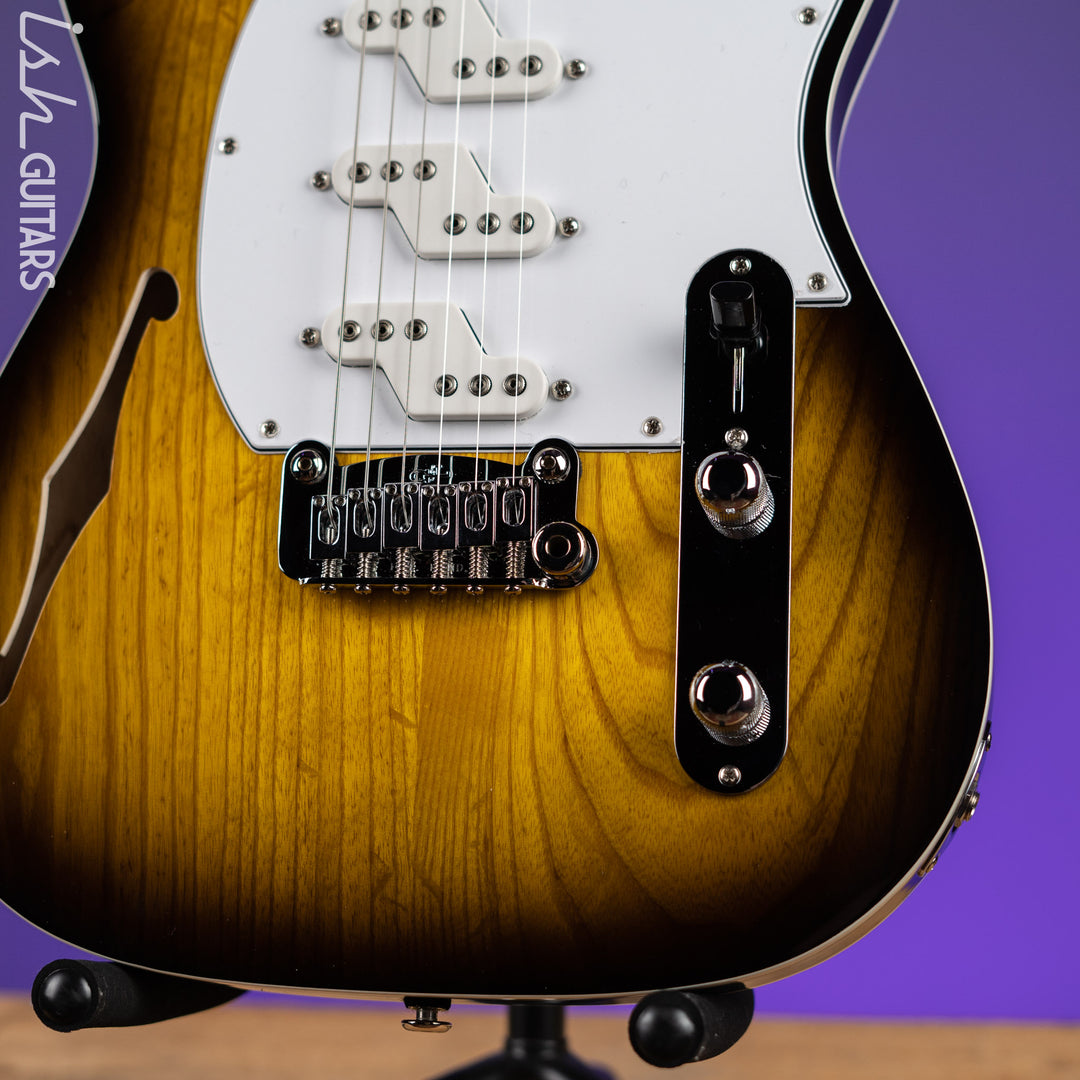 2018 G&amp;L ASAT Z-3 Semi-Hollow 2-Tone Sunburst