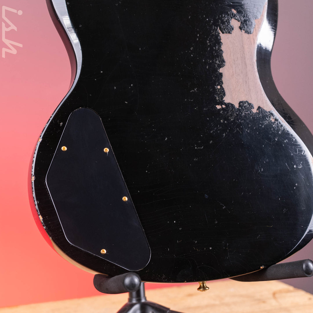 2022 Gibson SG Les Paul Murphy Lab Heavy Relic Black
