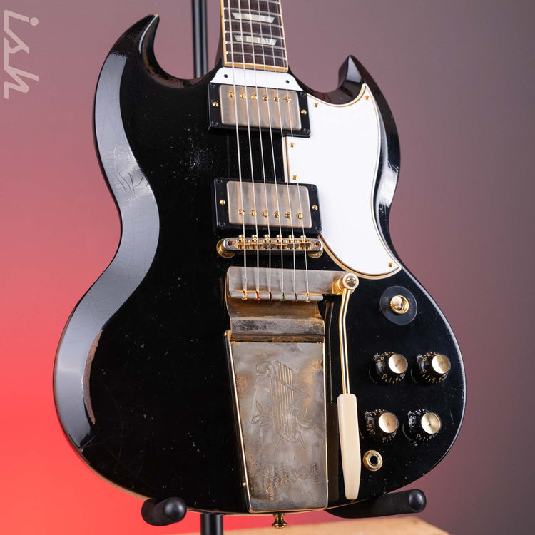 2022 Gibson SG Les Paul Murphy Lab Heavy Relic Black – Ish Guitars