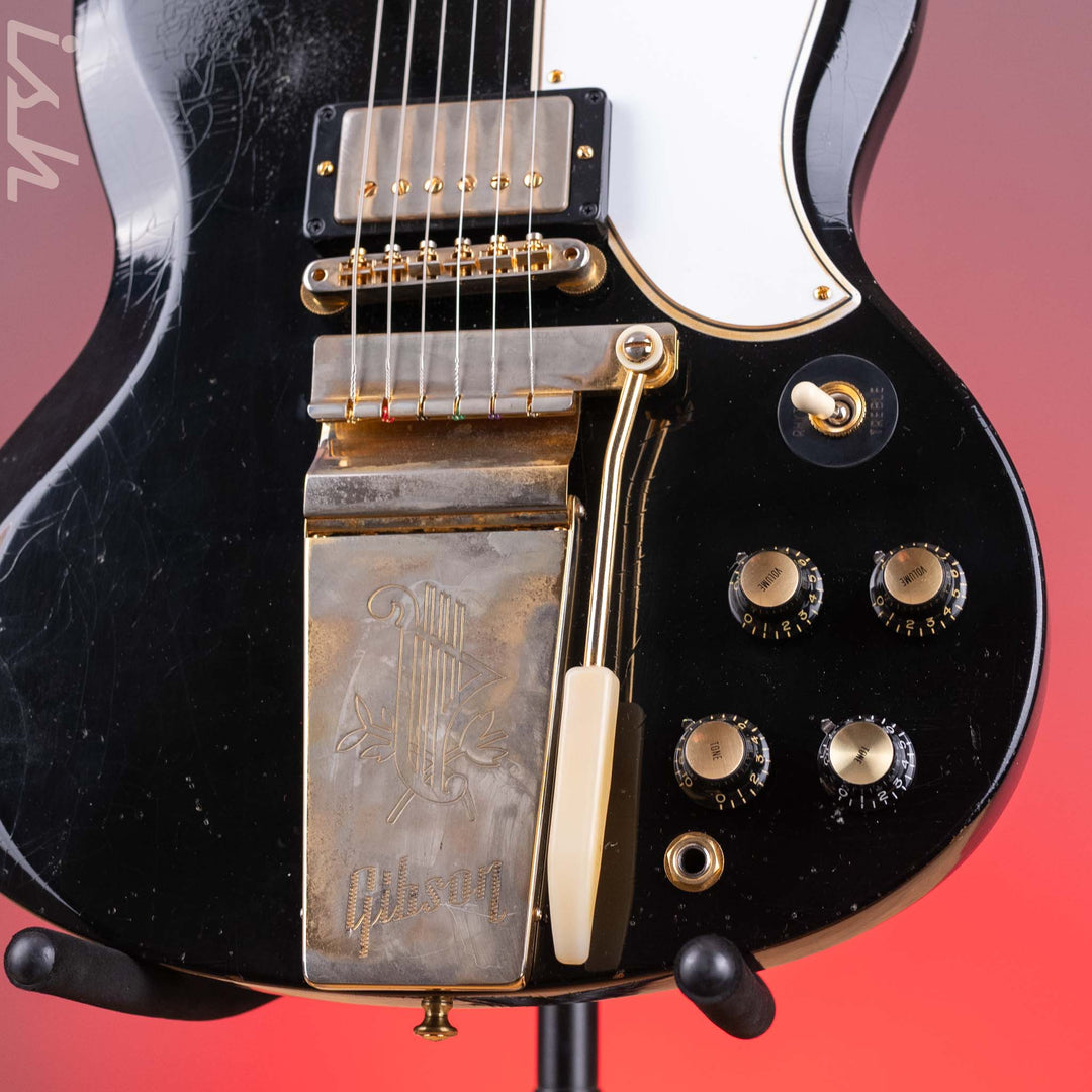2022 Gibson SG Les Paul Murphy Lab Heavy Relic Black