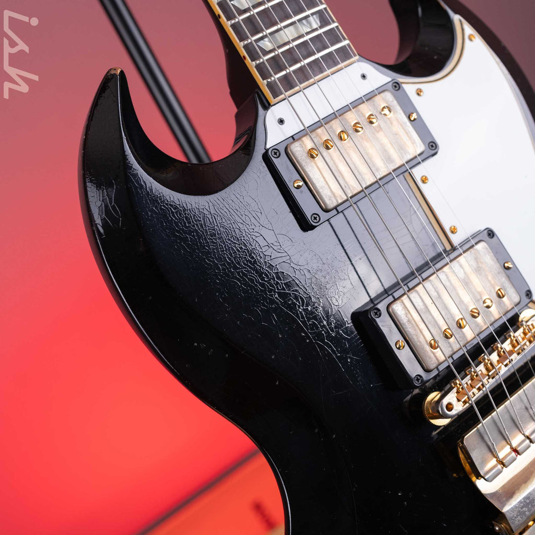 2022 Gibson SG Les Paul Murphy Lab Heavy Relic Black