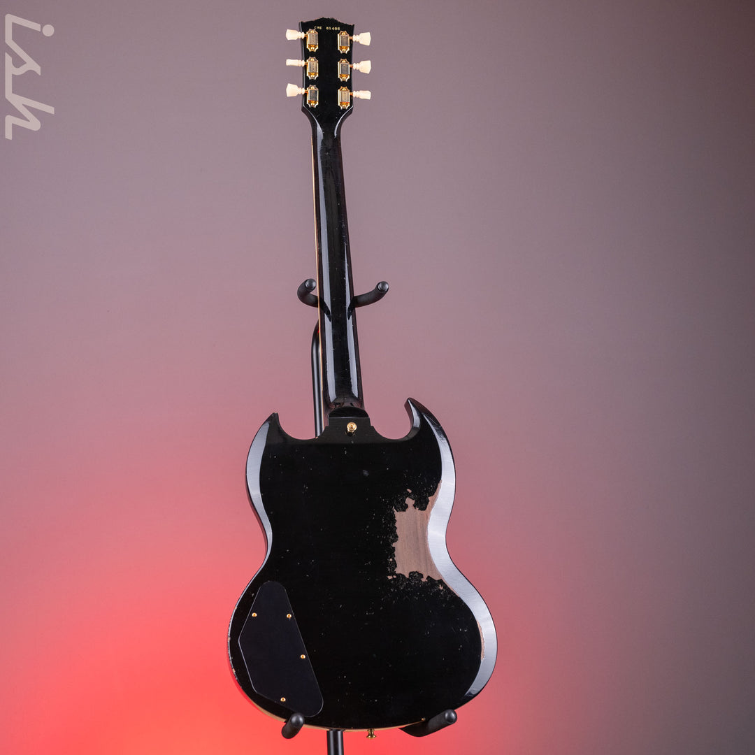 2022 Gibson SG Les Paul Murphy Lab Heavy Relic Black