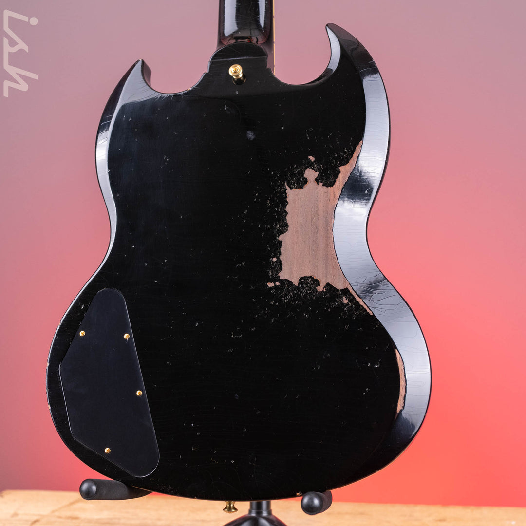 2022 Gibson SG Les Paul Murphy Lab Heavy Relic Black